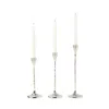 Blue Pheasant Alina Candle Holder, Set Of 3 In White
