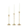 Blue Pheasant Alina Candle Holder, Set Of 3 In Gold