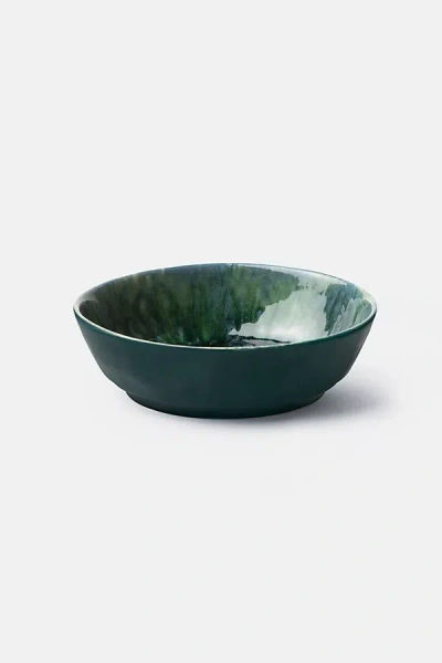 Blue Pheasant Bria Pasta Or Soup Bowl, Set Of 4 In Green