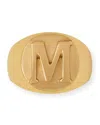 Blue Pheasant Clark Napkin Ring, Letter In Gold M