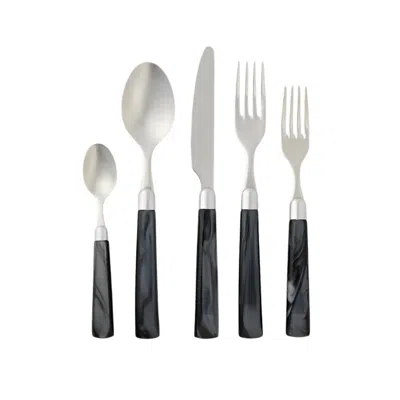 Blue Pheasant Colson Flatware Set In Silver