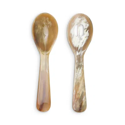 Blue Pheasant Gala Serving Set In Brown