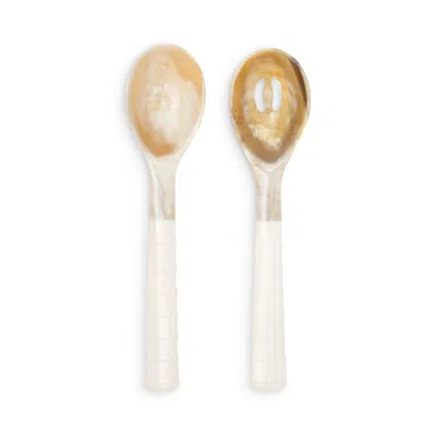 Blue Pheasant Halette Serving Set In Natural