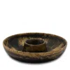 Blue Pheasant Hugo Black And Gold Swirled Resin Chip And Dip Bowl