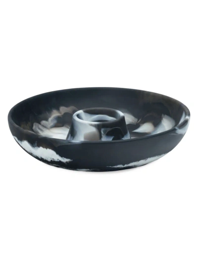 Blue Pheasant Hugo Chip & Dip Bowl In Black Swirled