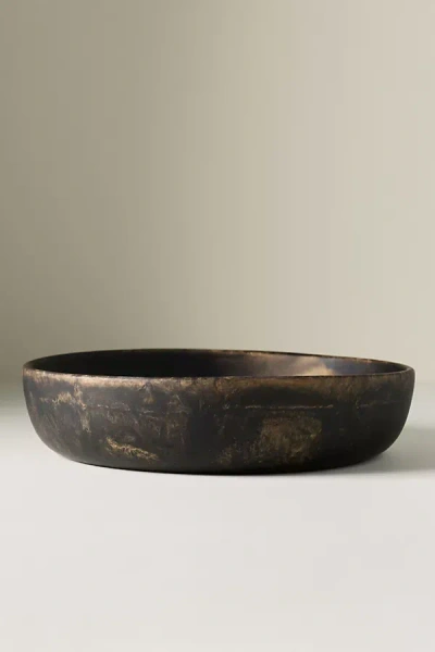 Blue Pheasant Hugo Large Resin Serving Bowl In Black