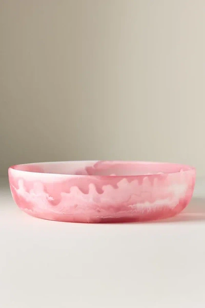 Blue Pheasant Hugo Large Resin Serving Bowl In Pink