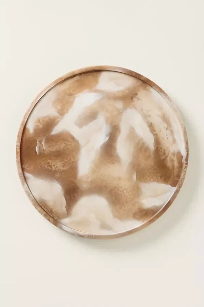 Blue Pheasant Hugo Resin Lazy Susan, 18 Inch In Brown