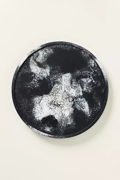 Blue Pheasant Hugo Resin Lazy Susan, 18 Inch In Black