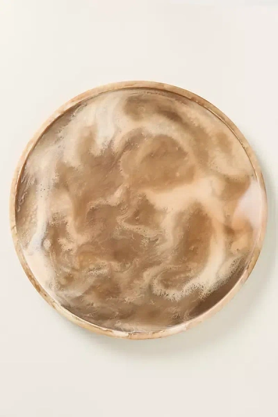 Blue Pheasant Hugo Resin Lazy Susan, 24 Inch In Brown