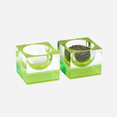 Blue Pheasant Jette Pinch Bowl In Chartreuse In Green