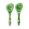 Blue Pheasant Laney 2 Piece Serving Set In Green
