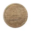 Blue Pheasant Laura Gray Travertine Lazy Susan