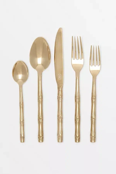 Blue Pheasant Liliana Flatware In Gold