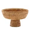 Blue Pheasant Londyn Serving Bowl In Rattan