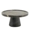 Blue Pheasant Samantha 7.5 Marble Cake Stand In Gray Marble