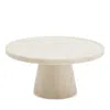 Blue Pheasant Samantha 9.5 Marble Cake Stand In White Marble
