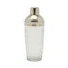 Blue Pheasant Sevasti Shiny Nickle Square Etched Cocktail Shaker