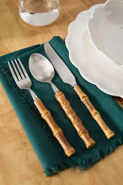 Blue Pheasant Zoya Flatware, Set Of 5 In Brown