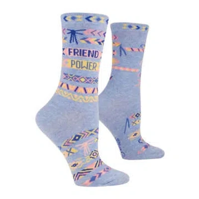 Blue Q Friend Power Women's Socks In Blue