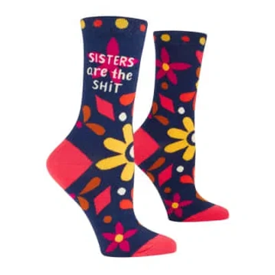 Blue Q Sisters Are The Sh*t Women's Socks In Blue