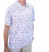 Blue Quail Clothing Co. Golf Bags Short Sleeve Polo In White In Blue