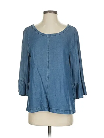 Pre-owned Blue Rain 3/4 Sleeve Blouse In Blue