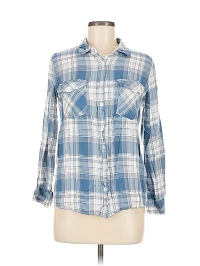 Pre-owned Blue Rain 3/4 Sleeve Button Down Shirt In Blue