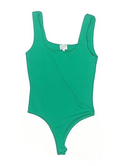 Pre-owned Blue Rain Bodysuit In Green