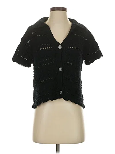 Pre-owned Blue Rain Cardigan Sweater In Black