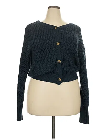 Pre-owned Blue Rain Cardigan Sweater In Blue