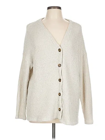 Pre-owned Blue Rain Cardigan Sweater In Ivory