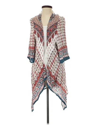 Pre-owned Blue Rain Cardigan Sweater In Ivory