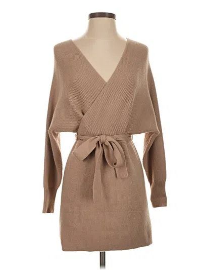 Pre-owned Blue Rain Cardigan Sweater In Tan