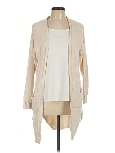 Pre-owned Blue Rain Cardigan Sweater In Tan