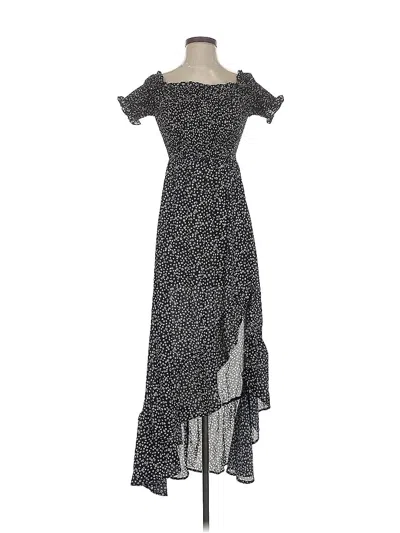 Pre-owned Blue Rain Casual Dress In Black