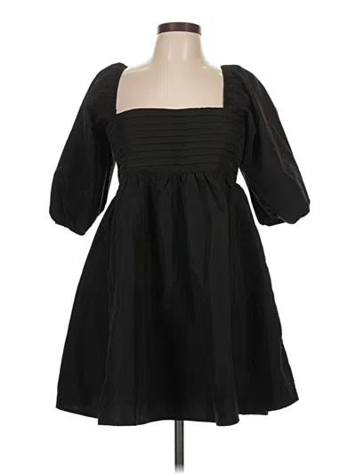 Pre-owned Blue Rain Casual Dress In Black