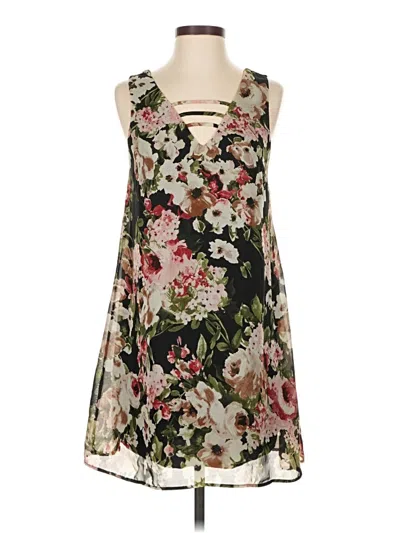Pre-owned Blue Rain Casual Dress In Black