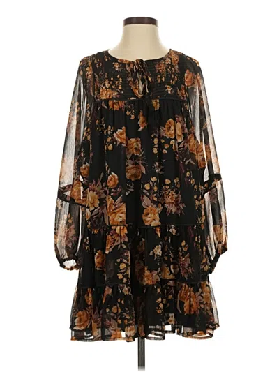Pre-owned Blue Rain Casual Dress In Black