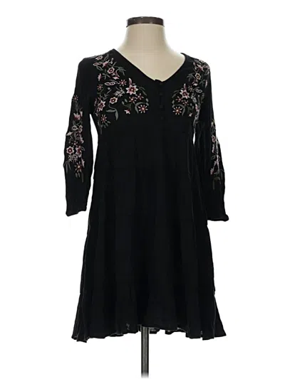 Pre-owned Blue Rain Casual Dress In Black