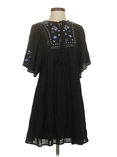 Pre-owned Blue Rain Casual Dress In Black