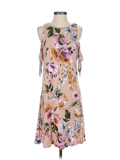 Pre-owned Blue Rain Casual Dress In Brown