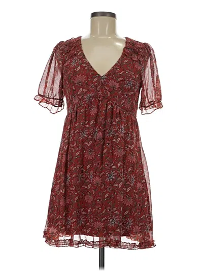 Pre-owned Blue Rain Casual Dress In Brown