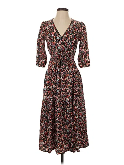 Pre-owned Blue Rain Casual Dress In Brown