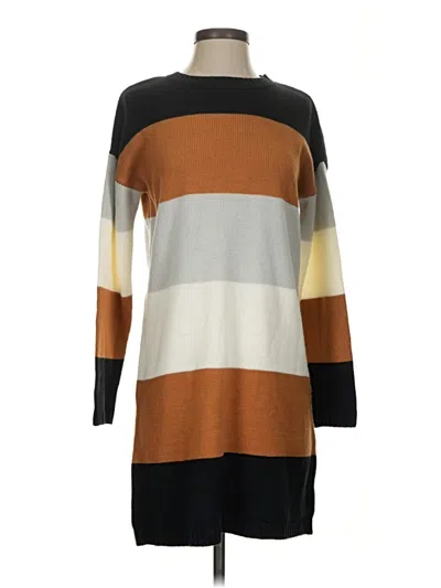 Pre-owned Blue Rain Casual Dress In Brown