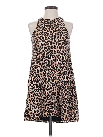 Pre-owned Blue Rain Casual Dress In Brown