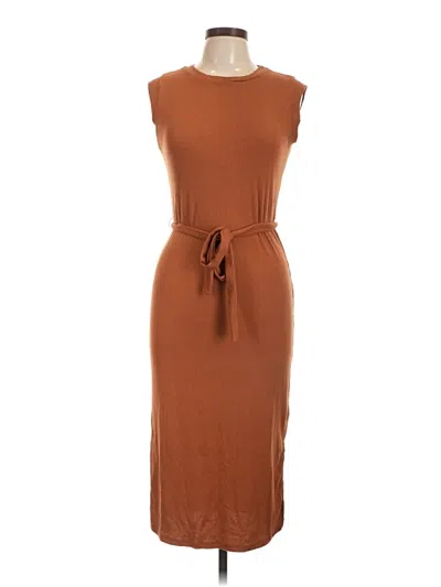 Pre-owned Blue Rain Casual Dress In Brown