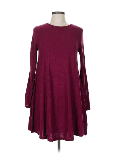 Pre-owned Blue Rain Casual Dress In Burgundy