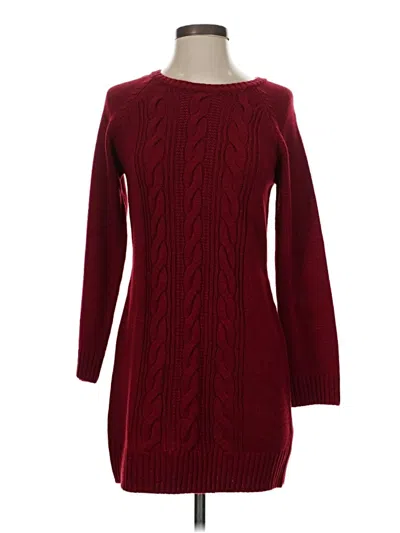 Pre-owned Blue Rain Casual Dress In Burgundy