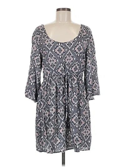 Pre-owned Blue Rain Casual Dress In Gray